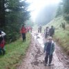 Prechod na sv. omšu v sedle pod Hnilickou Kýčerou